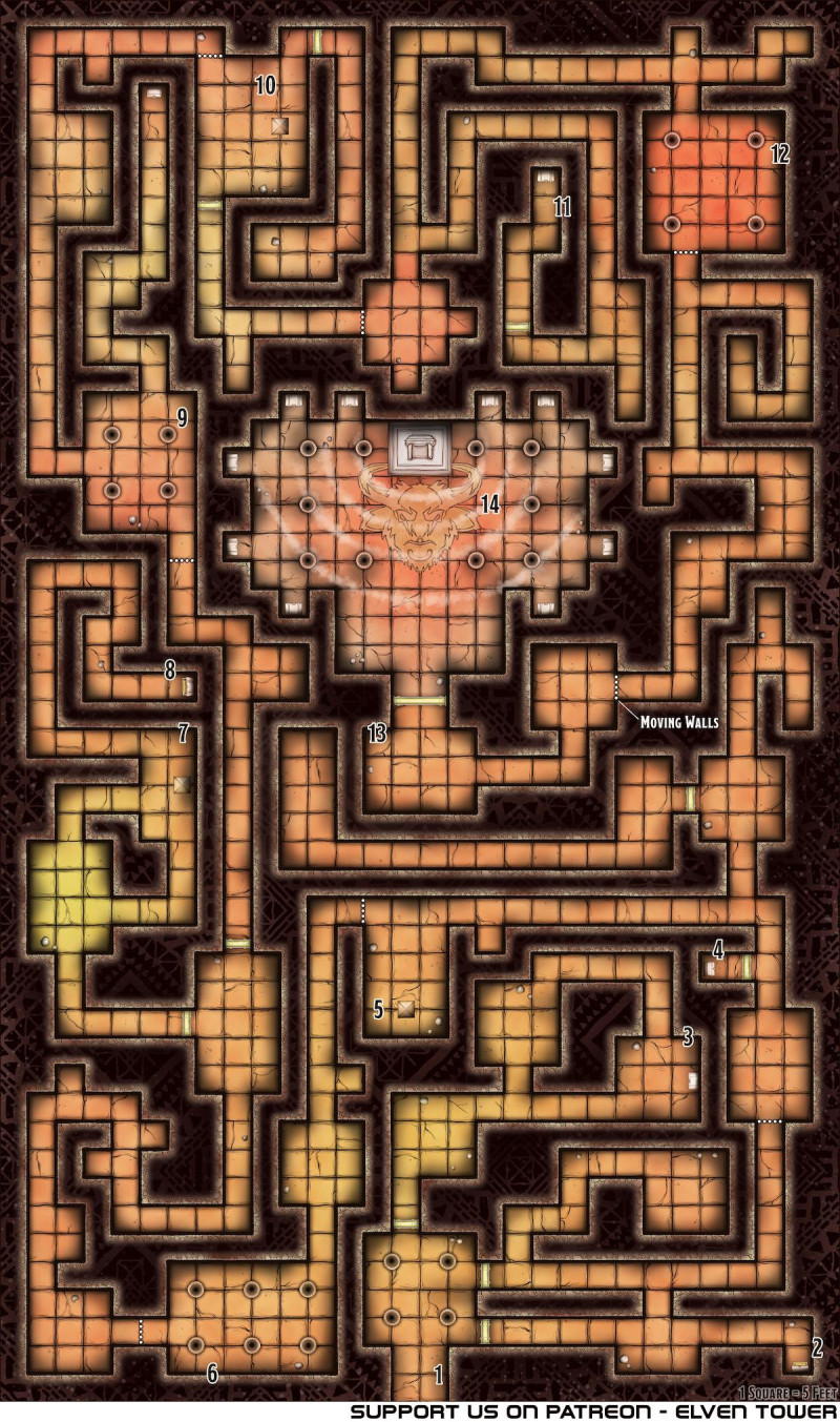 Minotaur Maze! A very long dungeon delving mission.