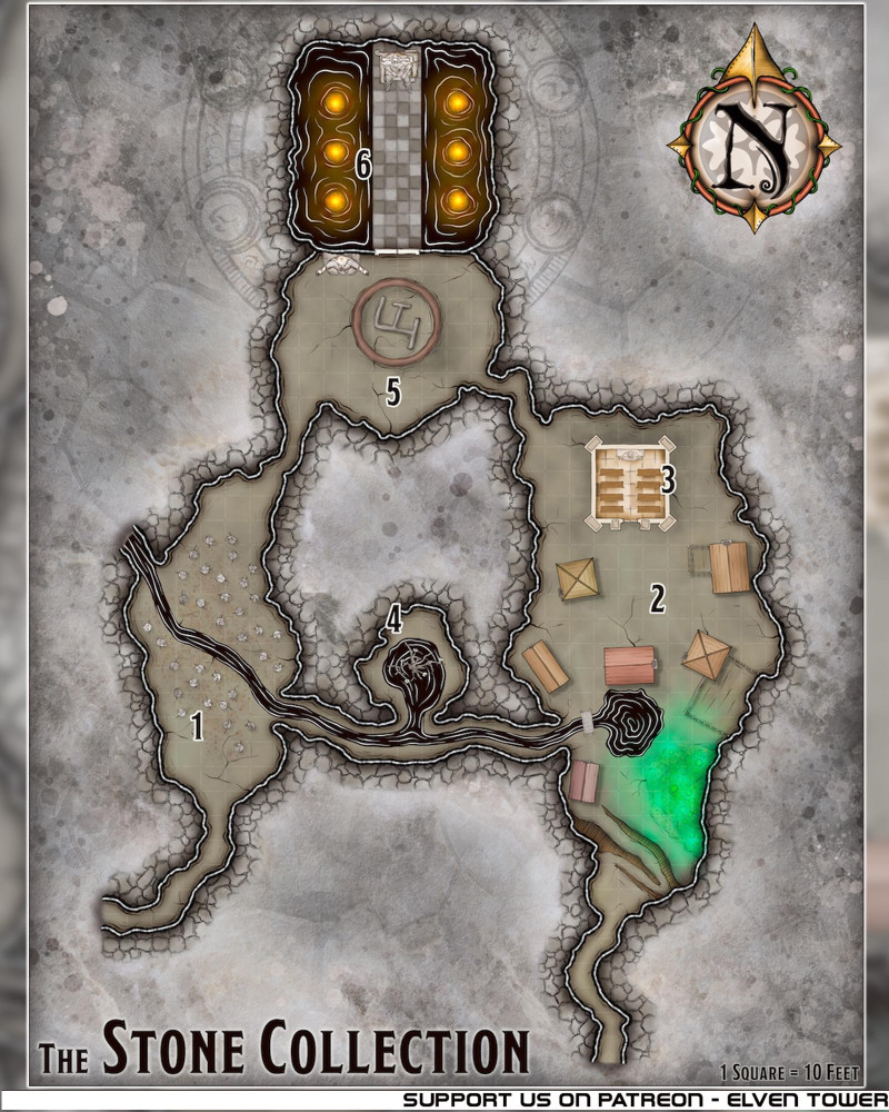 Map 396 - The Stone Collection - Dungeon