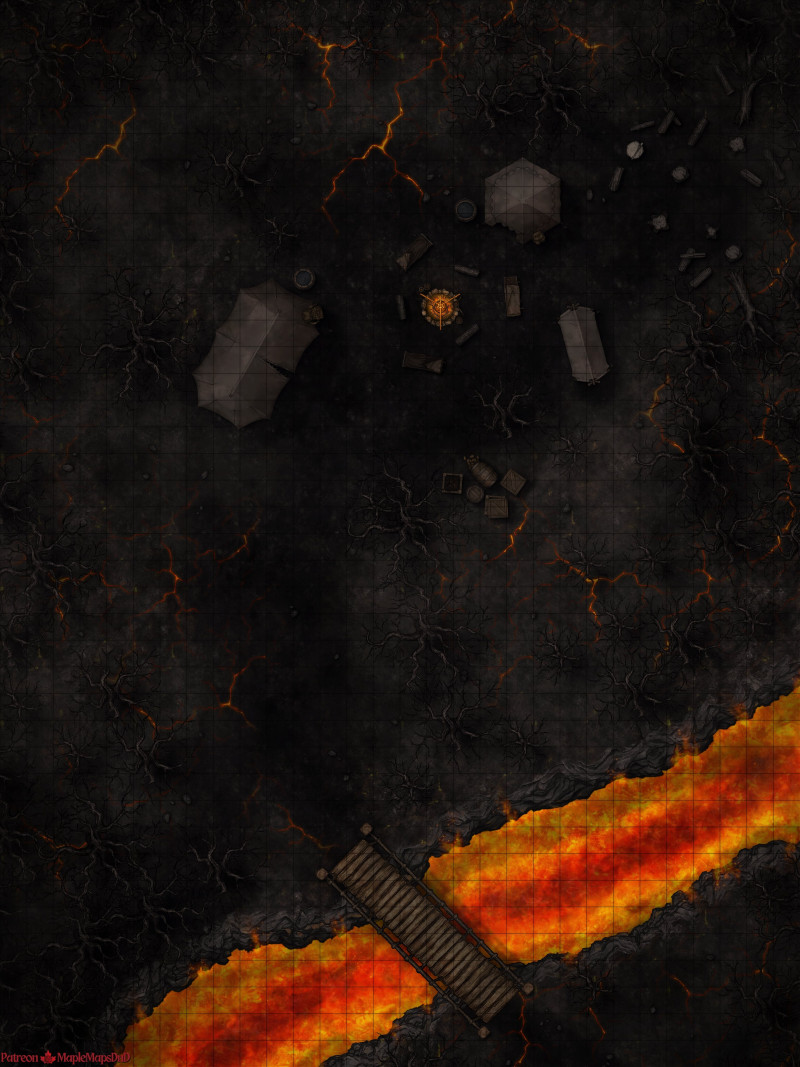 Forest Camp 8 Variants [30x40] [Battle Map] [No AI] [OC] [Art]