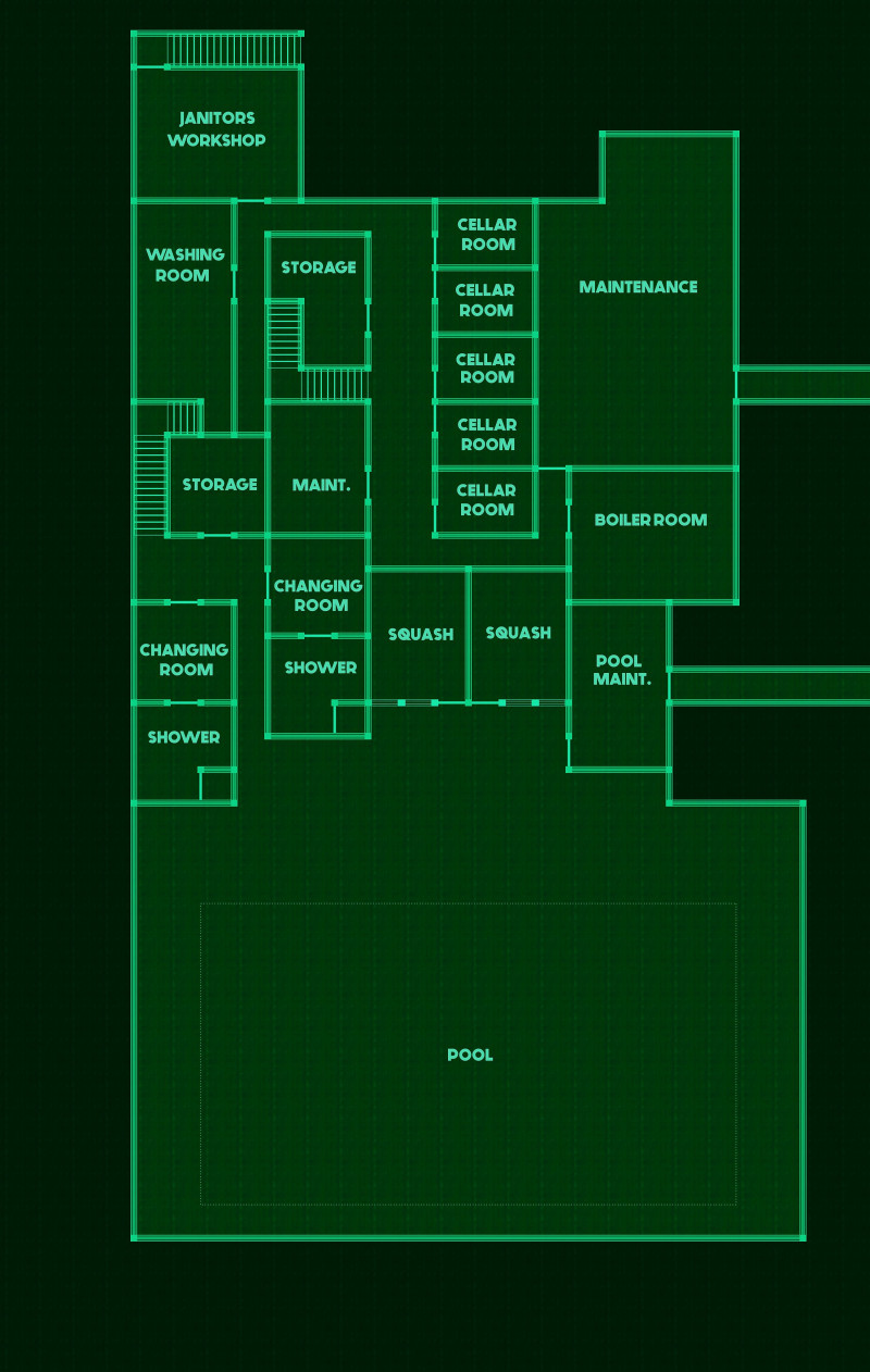 They said to meet at the pool from their dormitory at 3am in the morning, I wonder what they might want... a day at the University | Part 3: The Dormitory [26x43, ground floor & basement]
