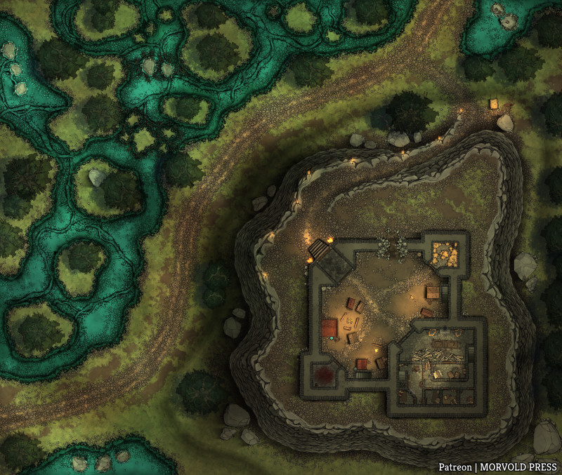Swamp Bandit Hideout | Iniarv's Tower [130 x 110]