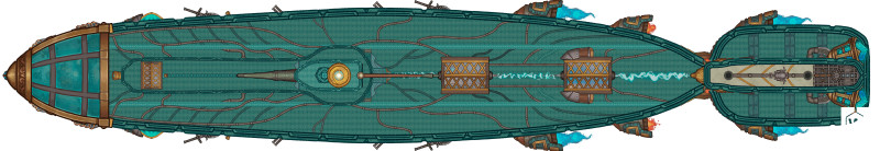 The Nautilus Revisited! A Ship for the Brightest Skies and the Deepest Seas, Now Transformed into a Dungeon! [Art]