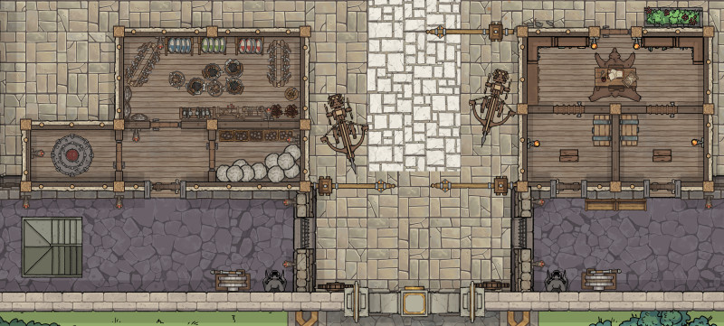 DnD Map - Town's Gates