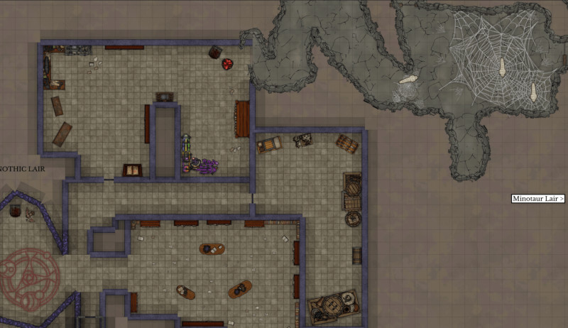 Contiguous, Abyssal caves of Chaos (Heroes of the borderlands)