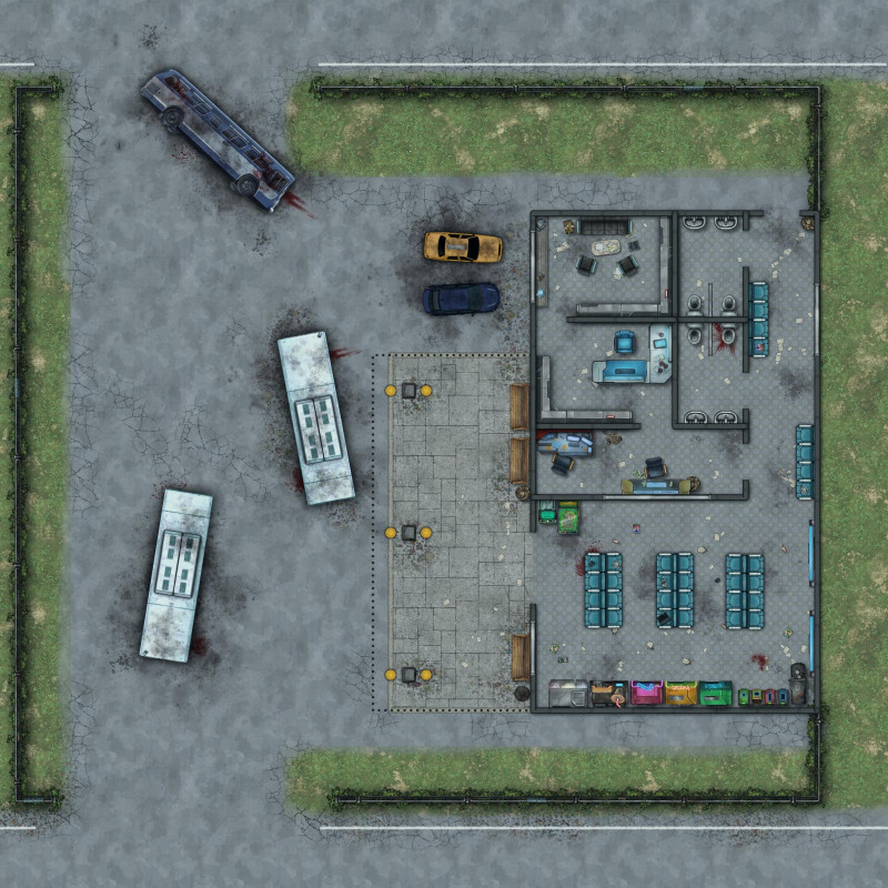 Postcards from the Zombie Apocalypse - Bus Terminal