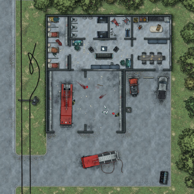 Postcards from the Zombie Apocalypse - Volunteer Fire Fighter Hall