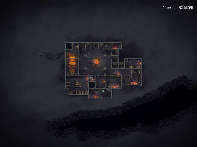 Underdark Fortress [60x45] [Gridless]