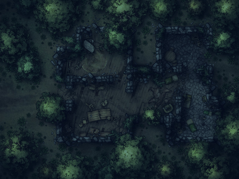 Forest Ruins [24x18]