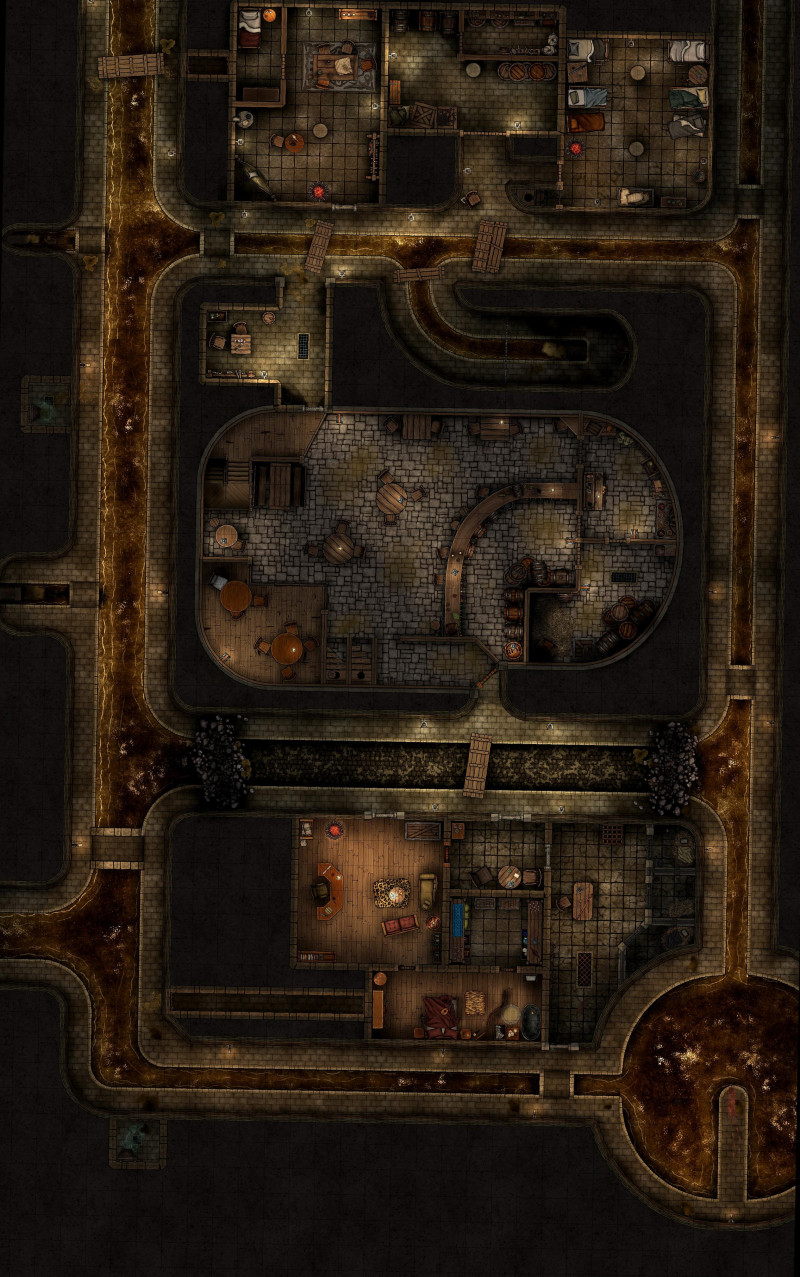 Thieves Guild Sewer Lair [32x52] @100dpi