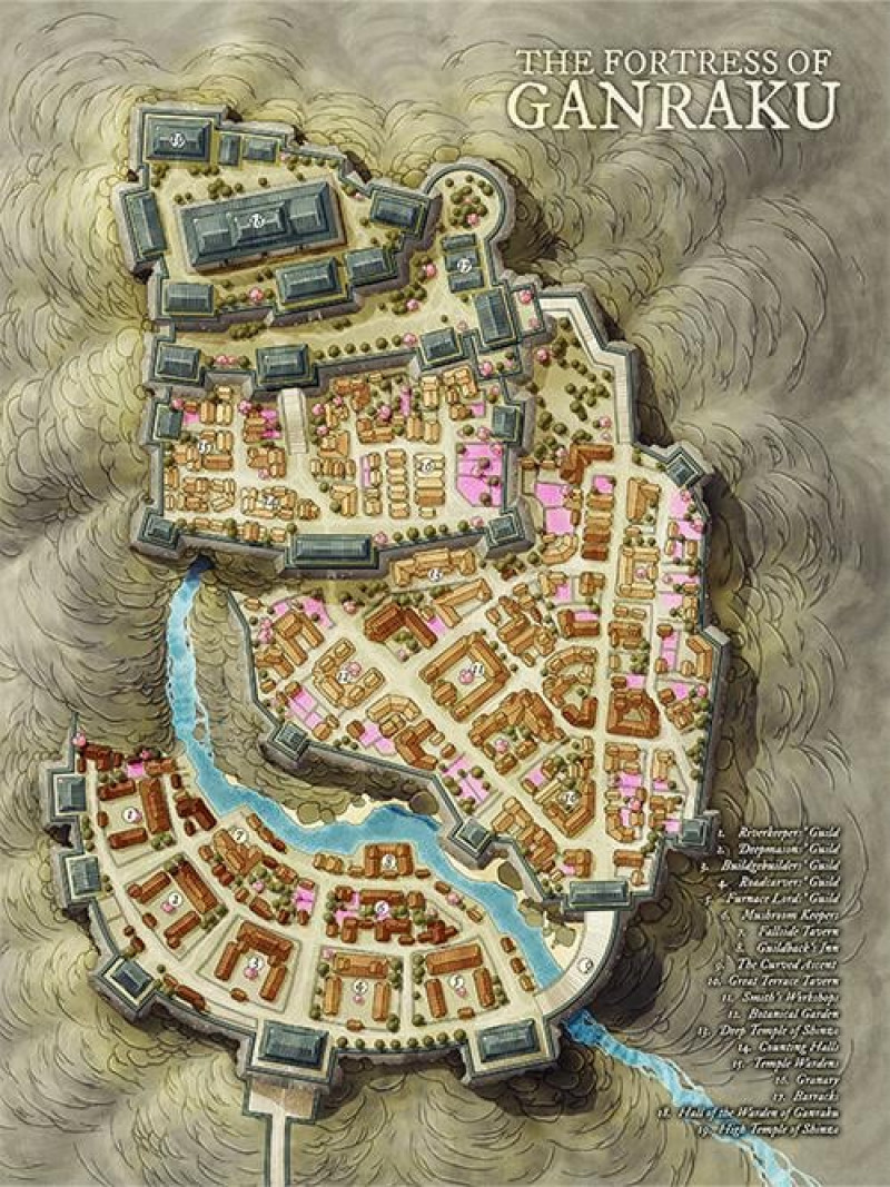 The Dwarven Mountain Fortress of Ganraku