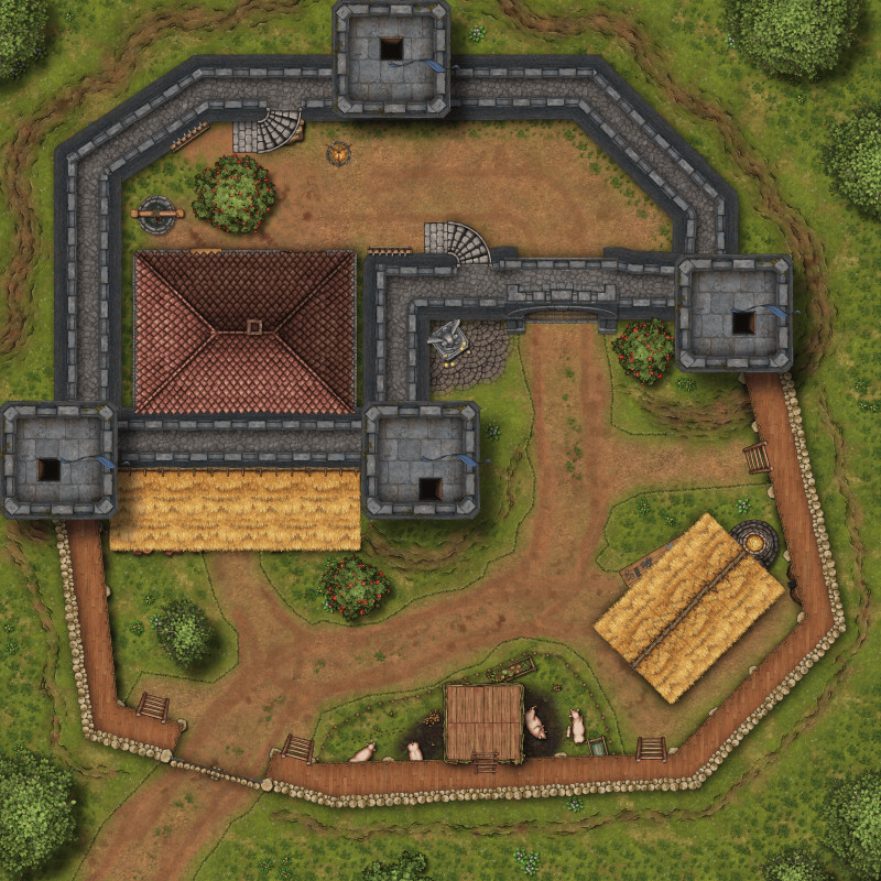 A quiet morning at the border outpost... or is it? [40x40] [Gridless] [OC]