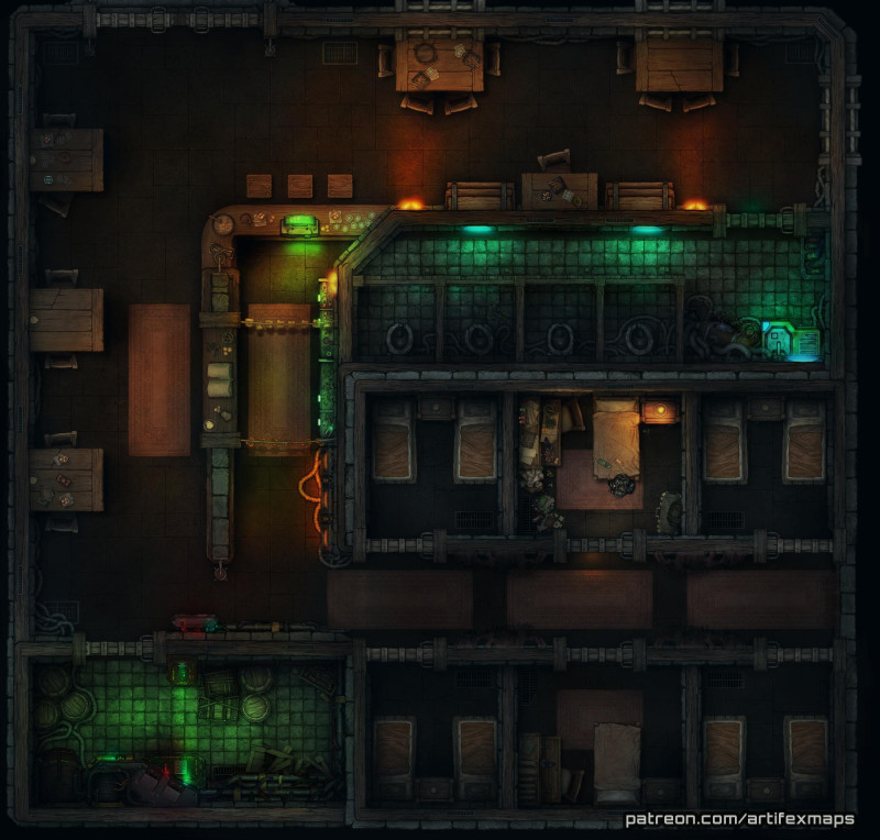 Gutter Street Boarding House Battle-Map