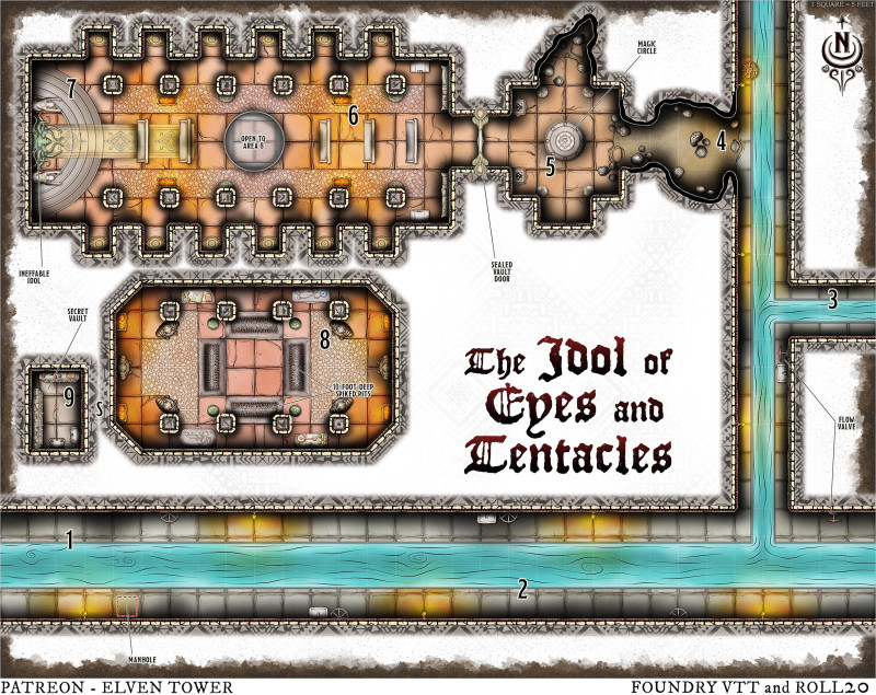 Map 900 - The Idol of Eyes and Tentacles - Dungeon