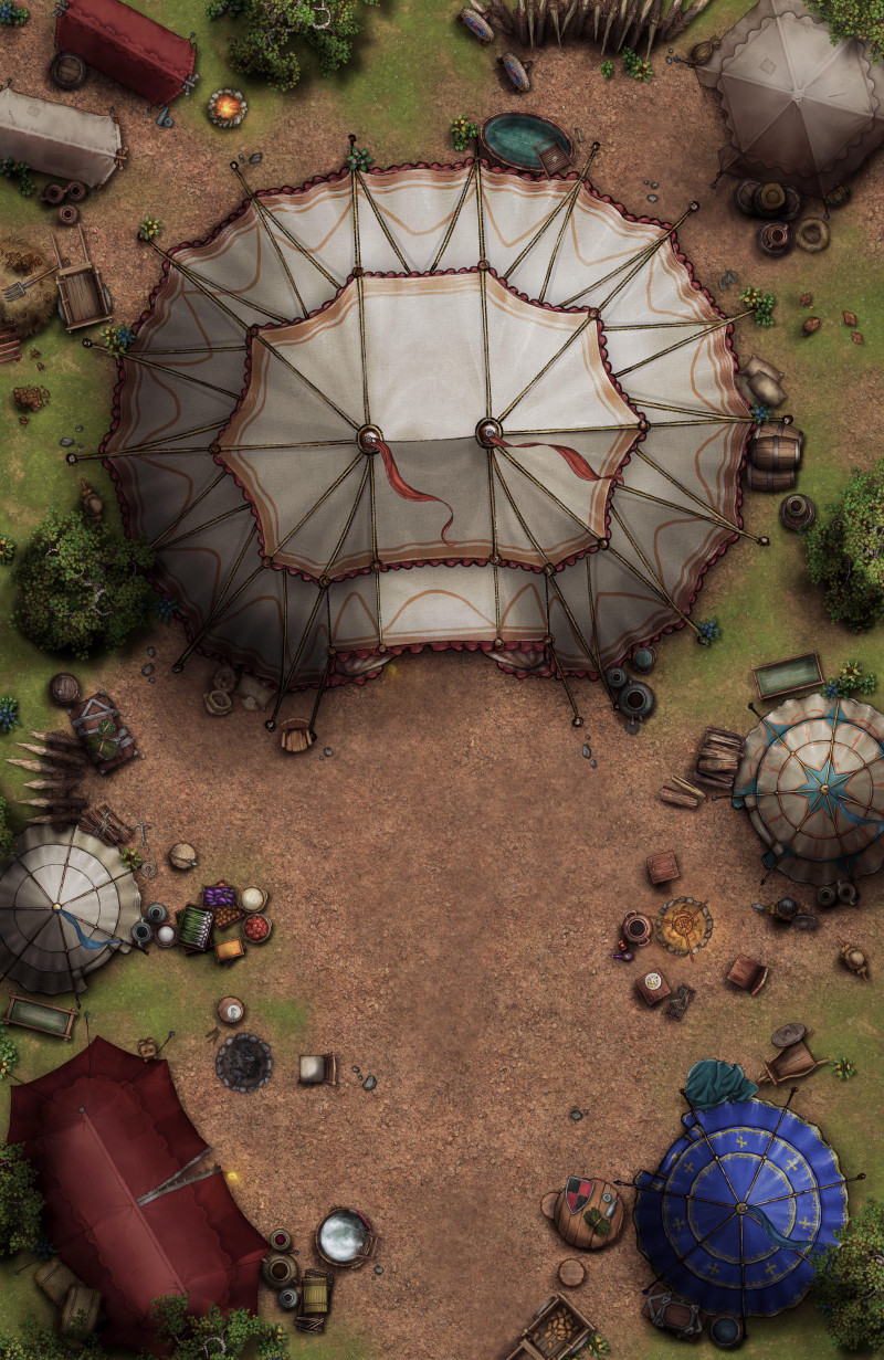 Warcamp Tents [26x40] - 6 unique variations