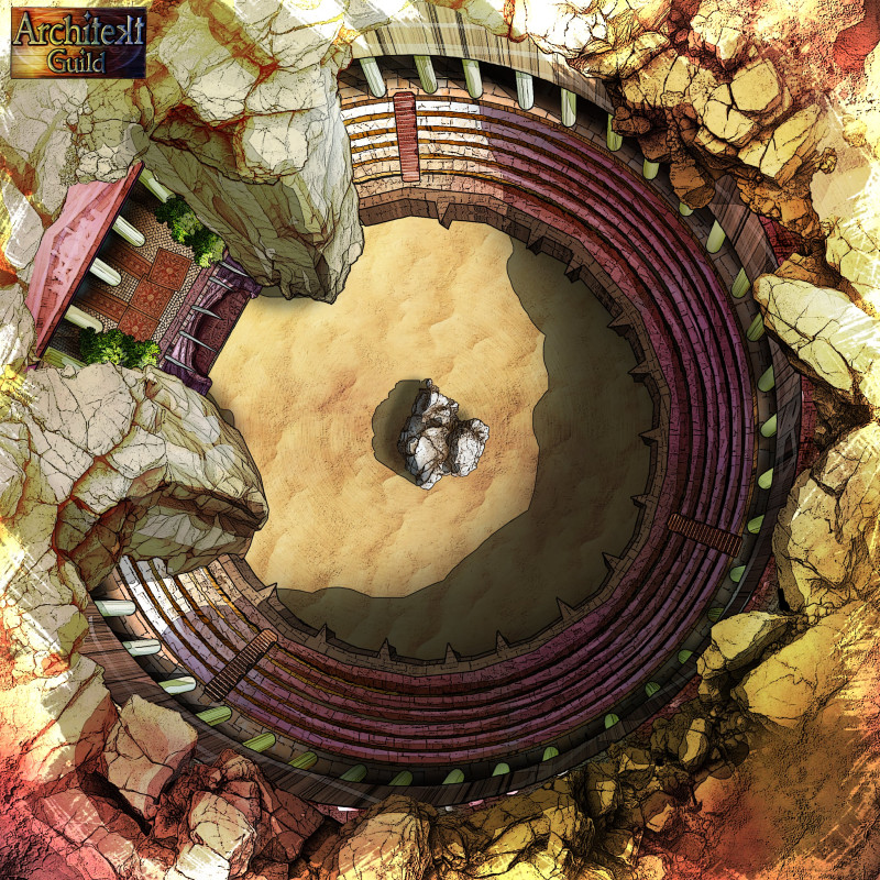 Pit of Bones (fantasy rpg battlr arena map)