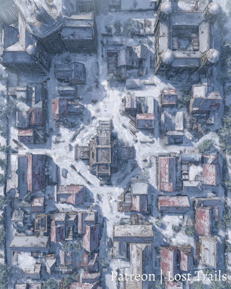 Winter City Battlemaps