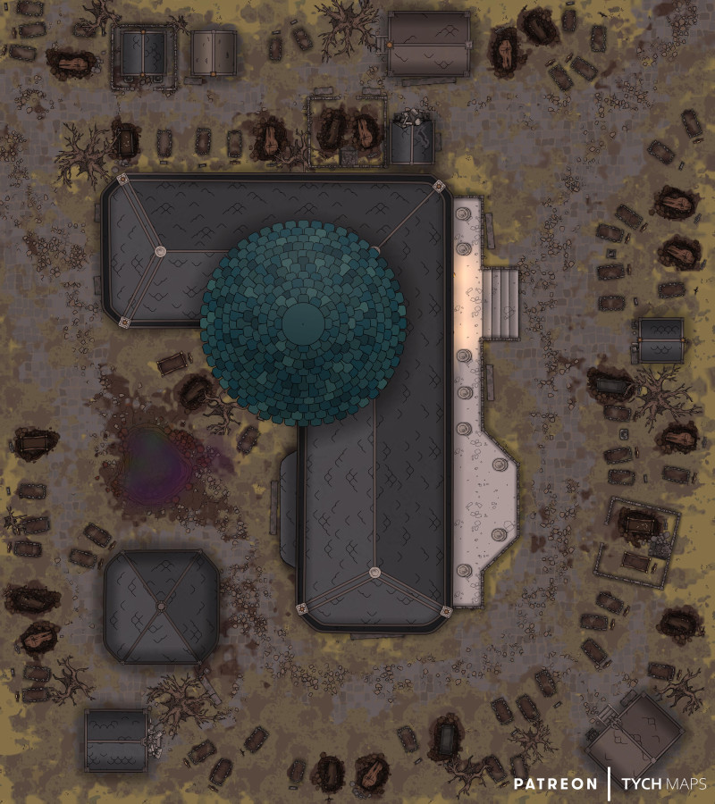 Grand Cemetery - Chapel - Descent into Avernus [40x45]