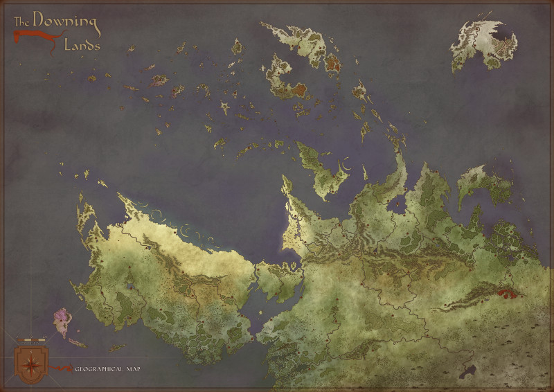 The Downing Lands exist in perpetual dearth. The old gods are dead, and the blood soaked earth forever tainted by their massacre, infertile. A parasite born of their own divine flesh was the last clement gift to humanity - and the one thing that keeps the
