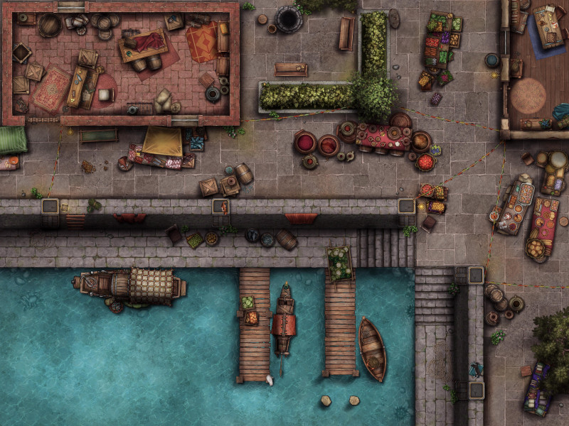 Busy harbor [40x30] - 6 unique variations