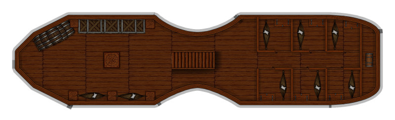 River barge on the naiad's tears[30x30]