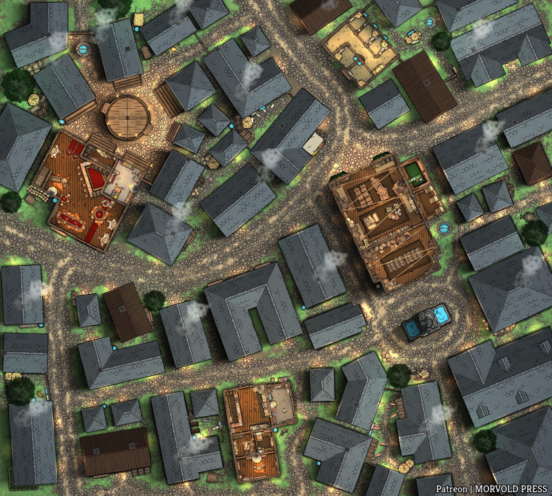 Old Bear Tavern & Fighting Pit | Warehouse District [100 x 90]