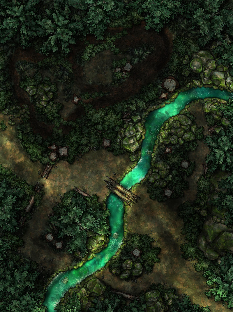 Thick Forest Trail (Time lapse link in comments)