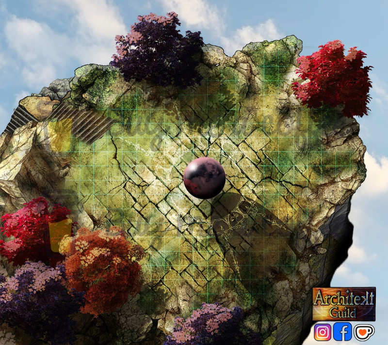 Orb of Divine Knowledge (rpg fantasy battlemap)