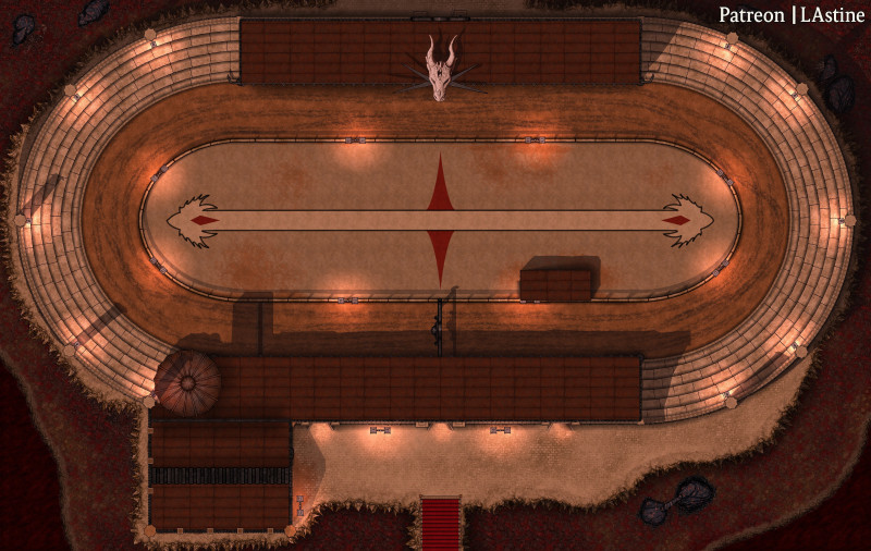 Alabaster Racetrack & Stables [87x55]