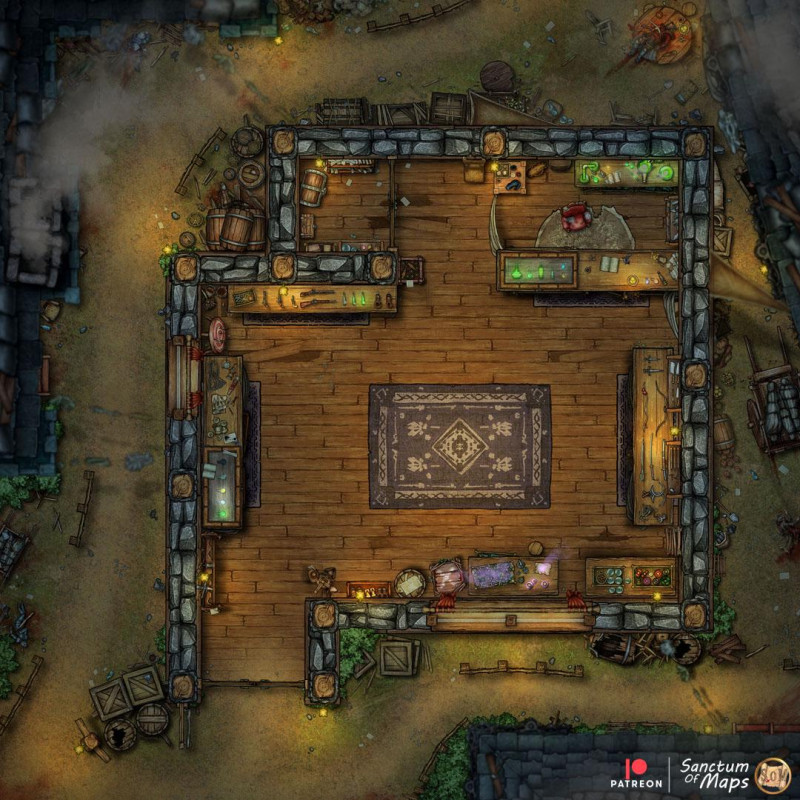 The Rogues Shoppe - Bloody - 25x25