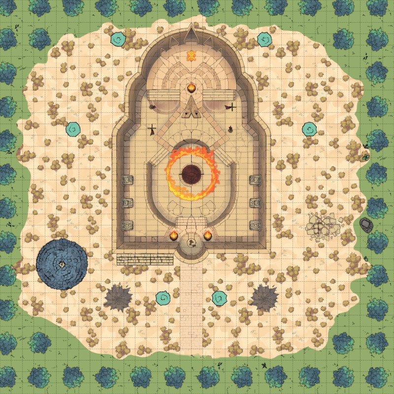 Progression of map quality over the course of my 3 year campaign. (2 years using dungeondraft)