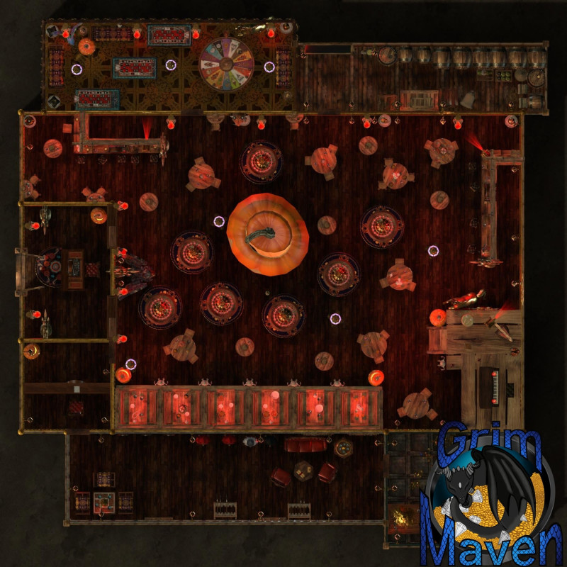 "Casino"(25x25) Who has the Lucky feat? Test your luck at the Casino!