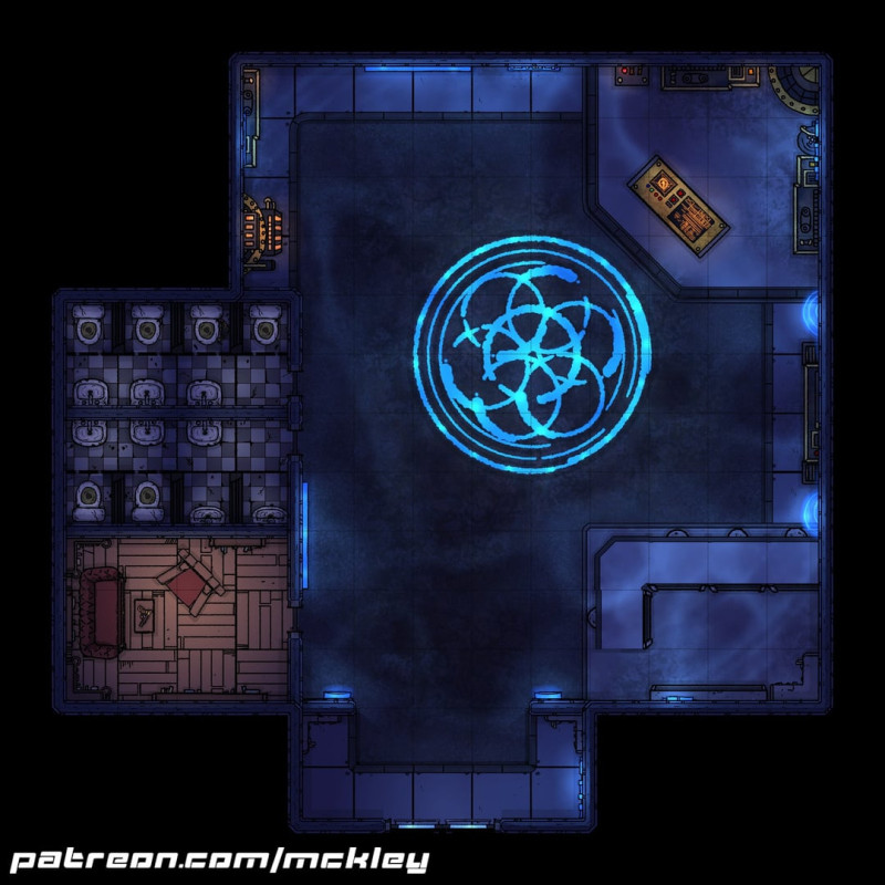 16 Cyberpunk Battlemaps