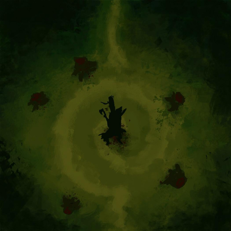 Tar Forest - maps I drew by hand for my DnD oneshot, feel free to use (HORROR WARNING)