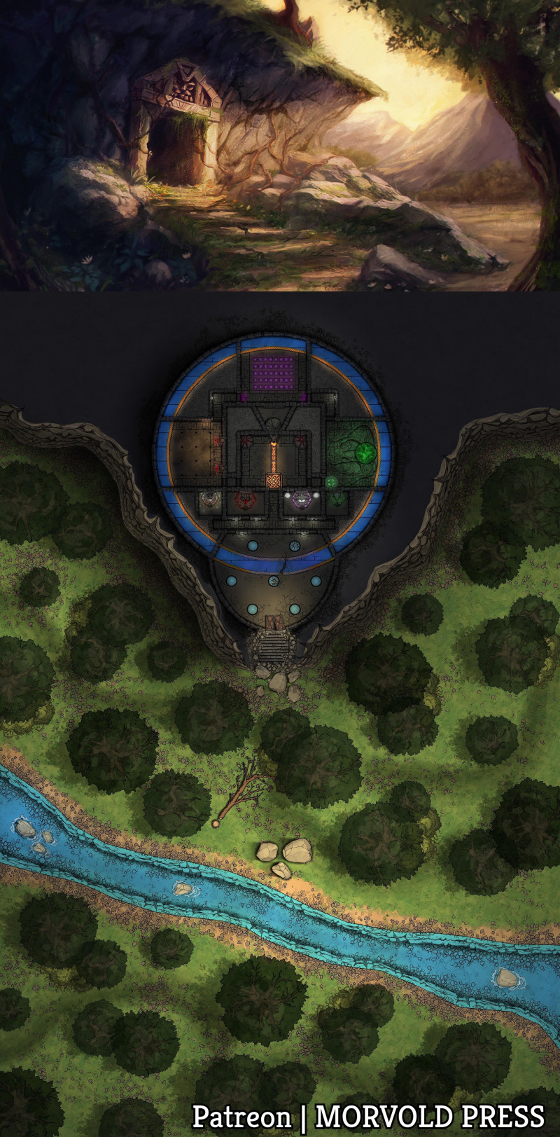 Dwarven Dungeon Prison [80 x 120]