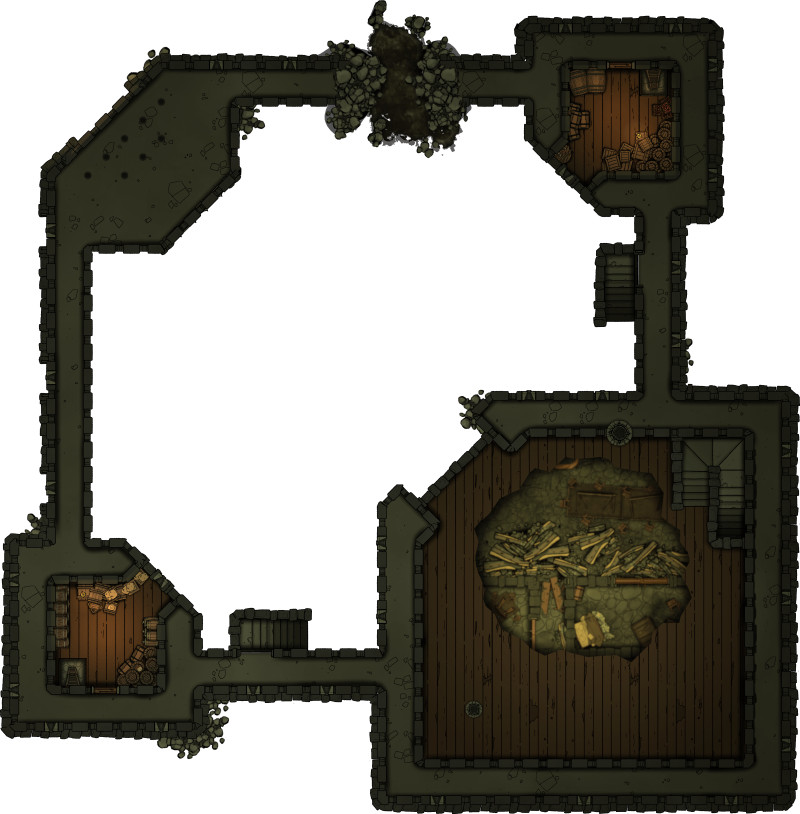 Swamp Bandit Hideout | Iniarv's Tower [130 x 110]