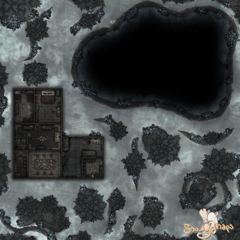 [35x35] Winter Lake Lodge Tunguska