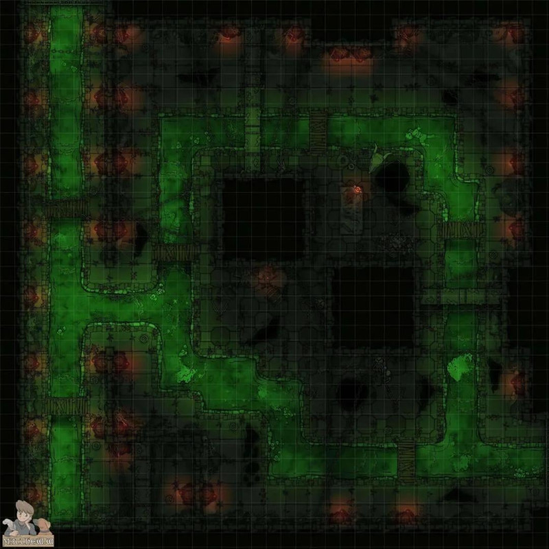 The Fetid Sewer Lair [37x37]