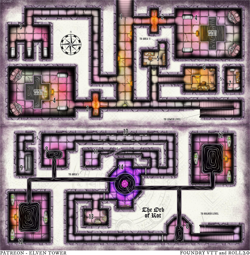 Dungeon Map --- Temple of the Rot (756/909)