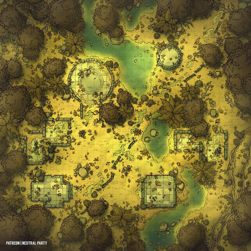 Jungle Rubble (40x40)