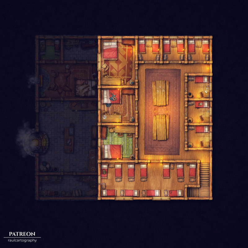 The Dark Barrel Inn [20×20]