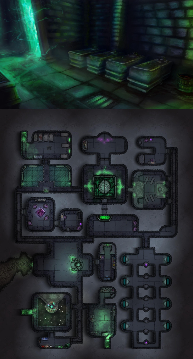 Mind Flayer Lair | Illithinoch [35 x 45]