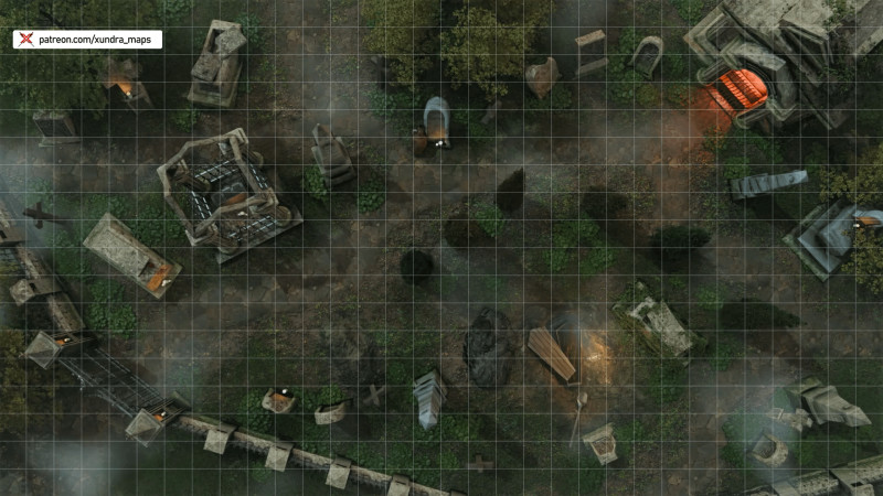 Silentglow Cemetery [32x18]