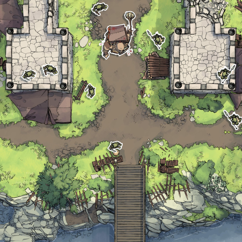 Goblin Ruined Temple [50x60]