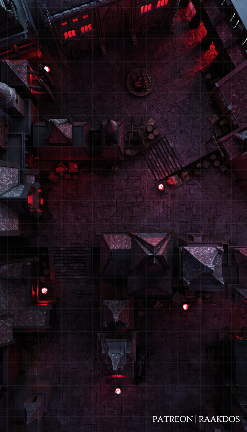 Shadowy Backstreet - Vampire mansion 32x56