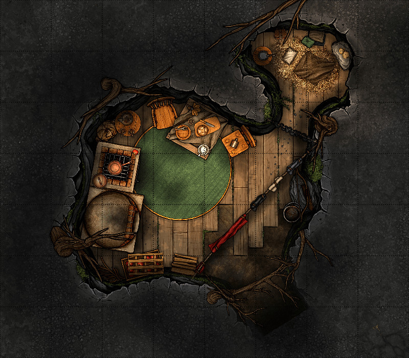 Elven Ruins and Treeroot House