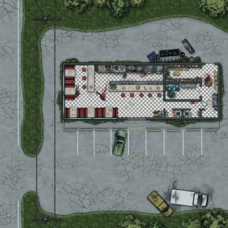 More Zombie Apocalypse - Diner & Gas Bar