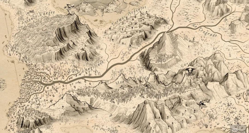 My map for my home game. The Island and city of Saturnalia!