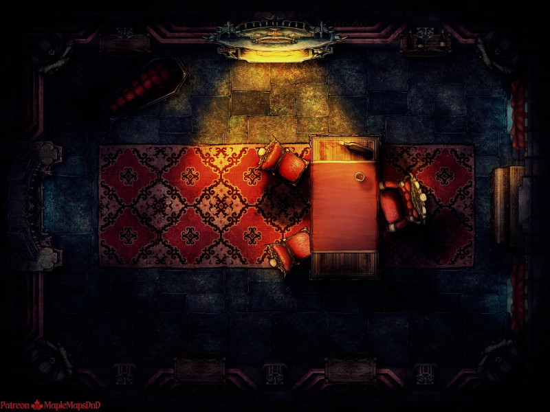 Dracula's Office [12x9] [Battle Map] [No AI] [OC] [Art]