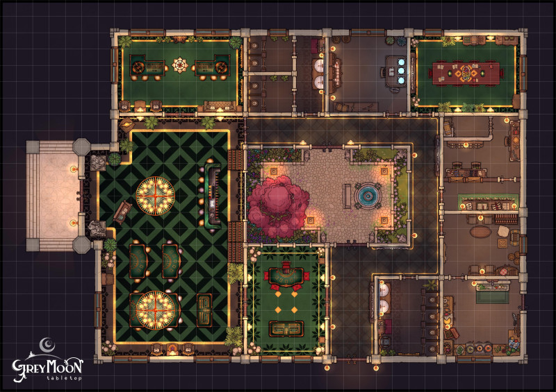 The Pasha: An Urban Casino with a Courtyard [34x24]