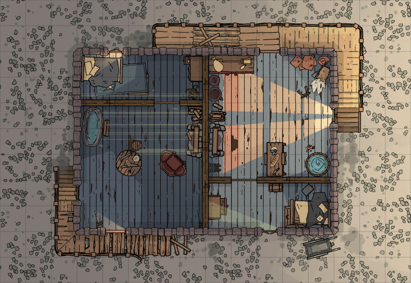 Old Shack [16x11, A3]